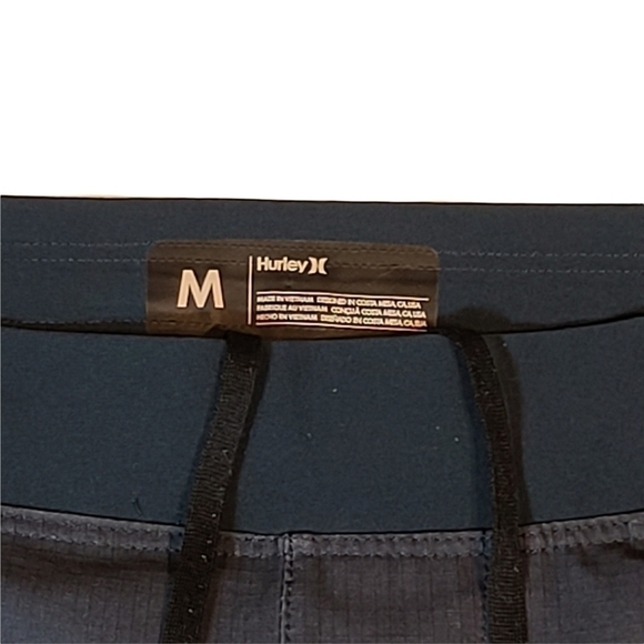 HURLEY Men's Boardshorts Stripe Flat Waistband No Mesh Shorts Swimwear Swimsuits - Picture 3 of 8